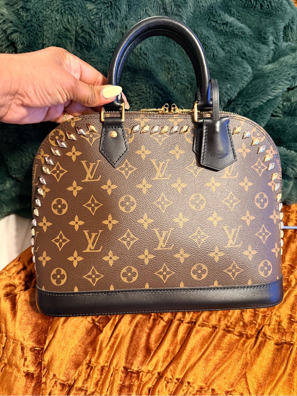 Monogram Macassar Studded Alma Limited Edition
